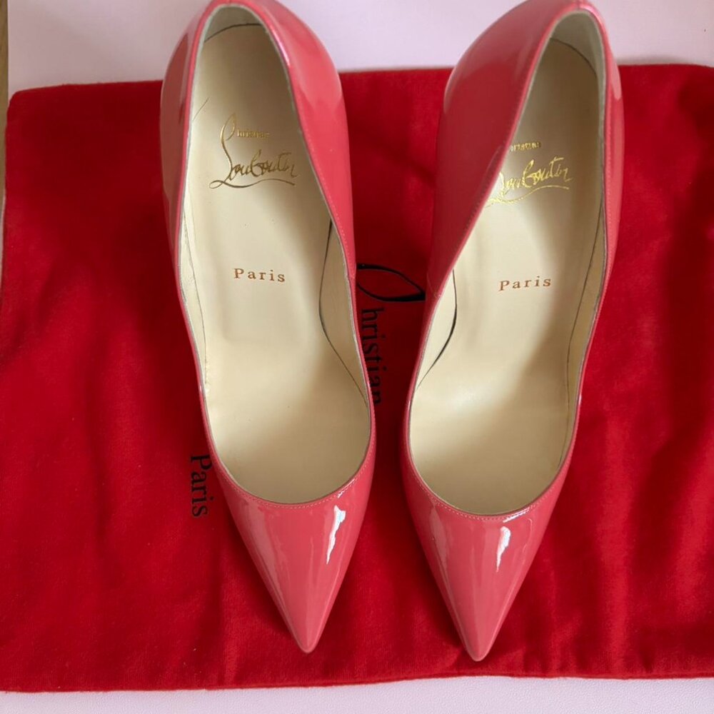 Christian Louboutin Women's Pink and Red Pumps